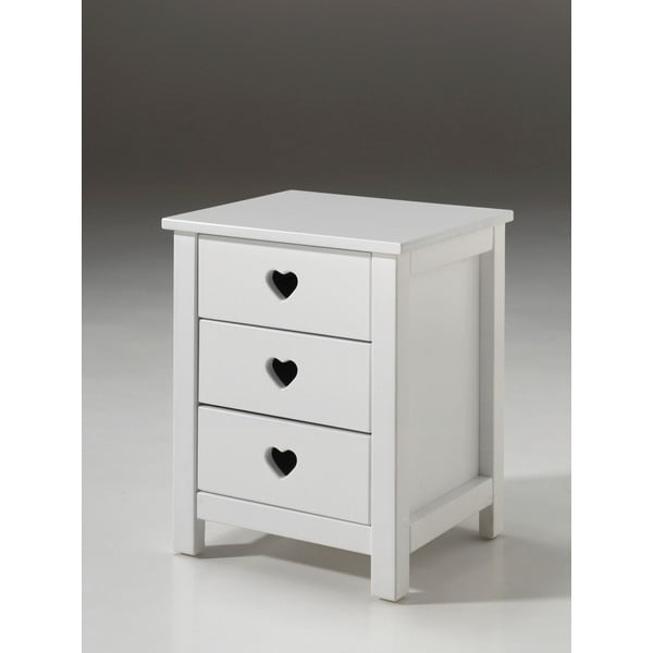 Comodino bianco per bambini Amori - Vipack-image-2