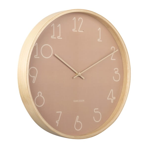 Orologio da parete rosa Sencillo, ø 40 cm - Karlsson-image-2