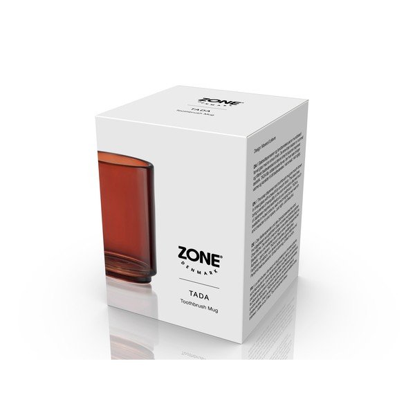 Portaspazzolino marrone in vetro Tada – Zone-image-4