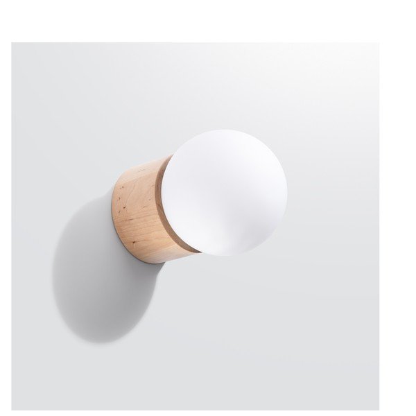 Lampada da parete bianca/di colore naturale ø 12 cm Surtur – Sollux-image-4