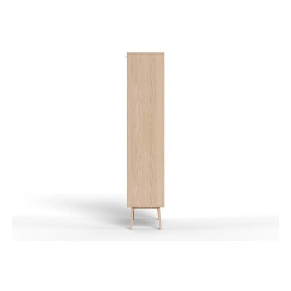 Vetrina colore naturale chiaro impiallacciata 90x180x35 cm Lamberth – Actona-image-3