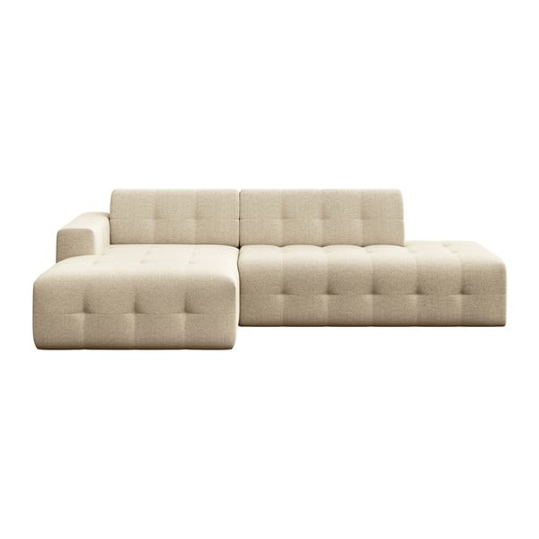 Divano angolare beige (con penisola a sinistra e chaise lounge) Tuil – Rodier