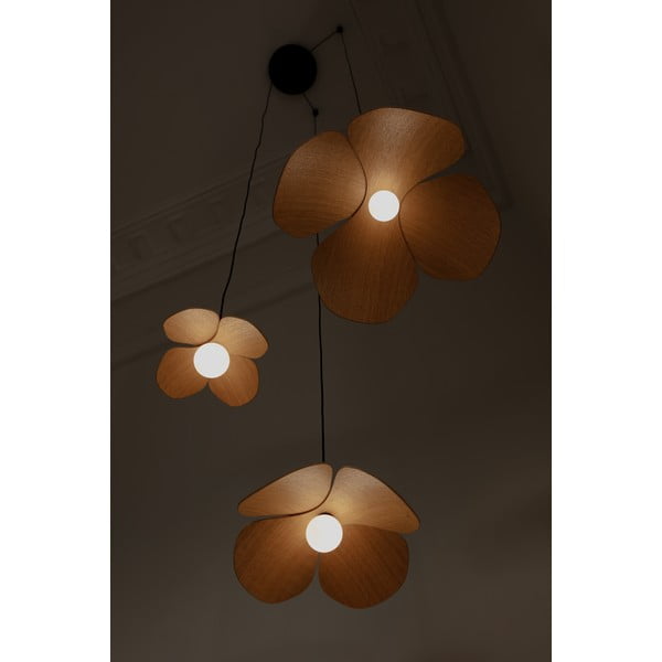 Paralume in legno di quercia di colore naturale ø 28 cm Forget Me Not - UMAGE-image-3