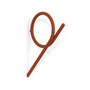 Gancio da parete color terracotta in acciaio Tuba S – Spinder Design