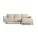 Divano angolare beige (con penisola a destra) Malie – Makamii