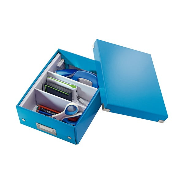 Scatola di cartone blu con coperchio Click&Store - Leitz-image-3