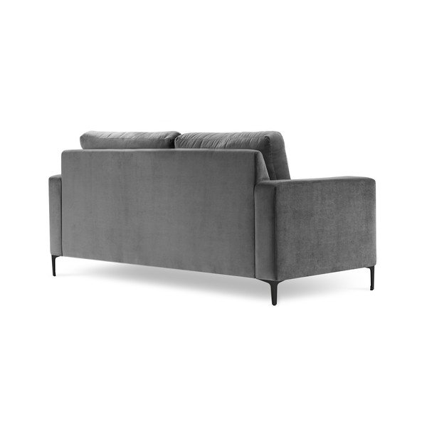 Divano in velluto grigio, 158 cm Harmony - Kooko Home-image-3