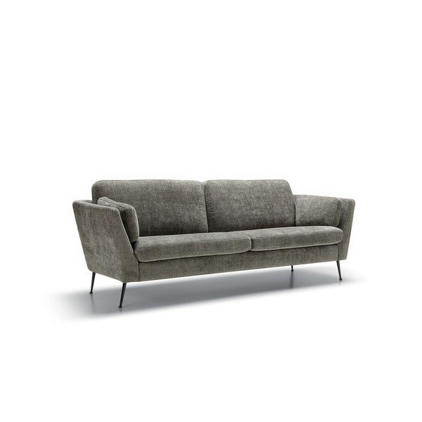 Divano grigio con rivestimento in velluto 220 cm Mynta – Sits-image-2