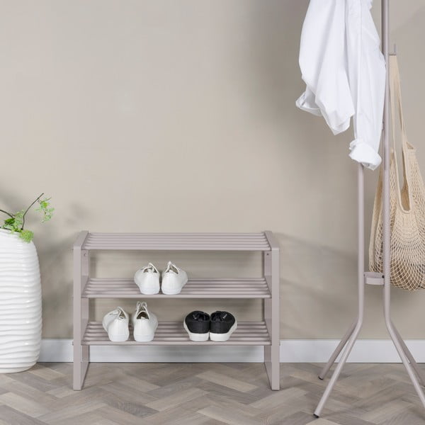 Scarpiera grigio tortora in metallo 70x48,5x29 cm Rex – Spinder Design-image-3