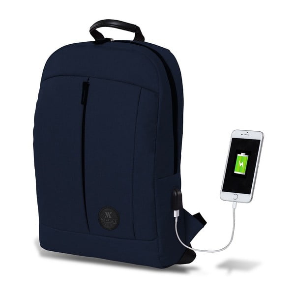 Zaino blu scuro con porta USB My Valice GALAXY Smart Bag - Myvalice