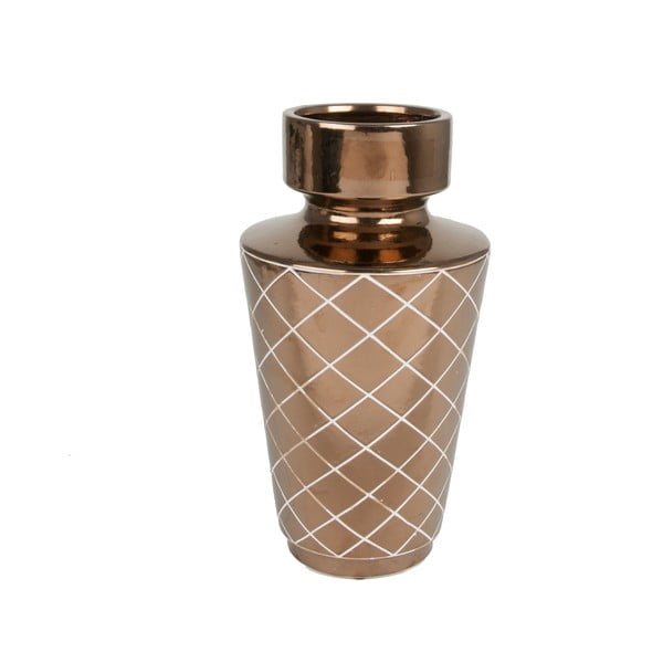 Zlatá ručně vyrobená váza PT LIVING Carved Diamonds