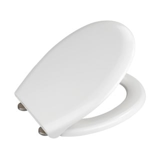 Sedile per wc bianco con chiusura facilitata , 44,5 x 37 cm Rieti - Wenko