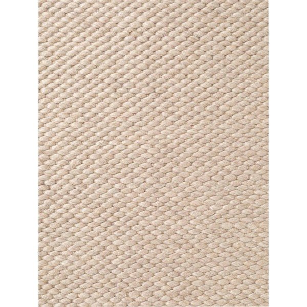 Tappeto rotondo beige in lana tessuto a mano ø 200 cm Lyon Beans – Elle Decoration-image-4