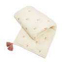 Coperta per bambini giallo chiaro/rosa in cotone organico trapuntata 90x120 cm Bows – Cam Cam Copenhagen