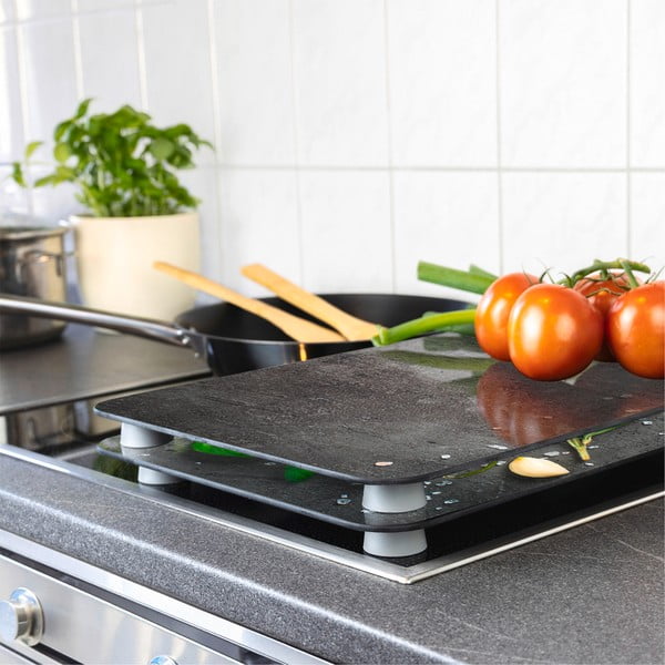 Set di 2 coperchi per stufe in vetro temperato 52x30 cm Rosemary - Maximex-image-1