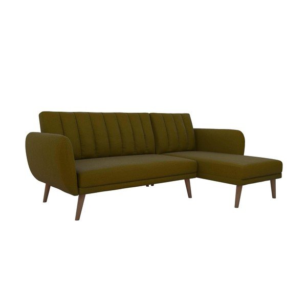 Divano letto verde divano angolare Brittany - Novogratz-image-2