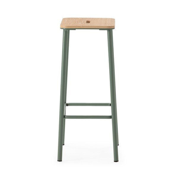 Set di sedie da bar verde 2 pz (altezza della seduta 65 cm) Abba – Marckeric-image-3