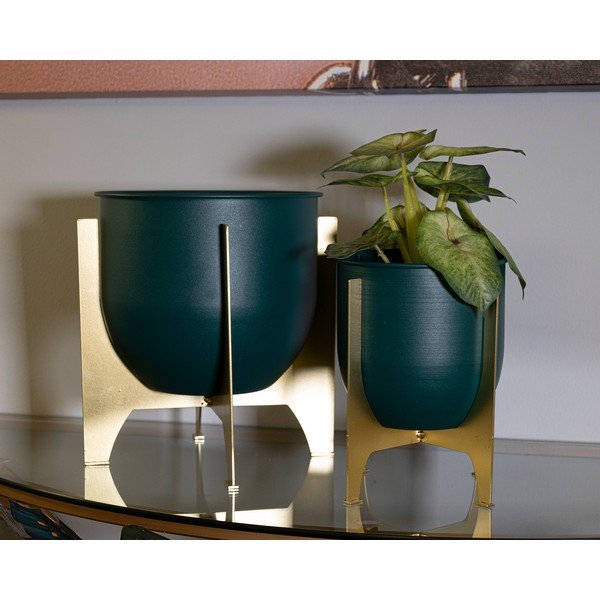 Set di coprivaso in metallo 2 pzø 24 cm Grent Shet - Mauro Ferretti-image-1