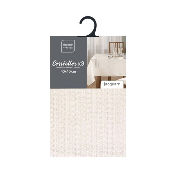 Set di tovaglioli 3 pz 40x40 cm Stella – douceur d'intérieur-image-1