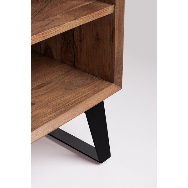 Mobile TV di colore naturale in acacia massiccia 145x60x40 cm Isar – Bizzotto-image-4