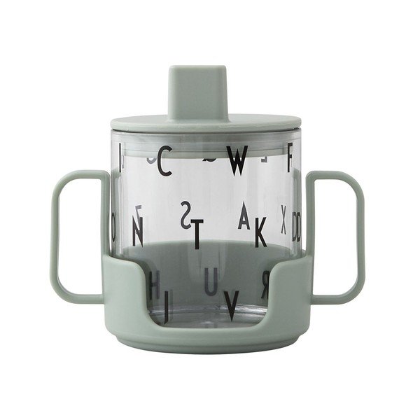 Tazza verde per bambini Cresci con la tua tazza Grow with Your Cup - Design Letters