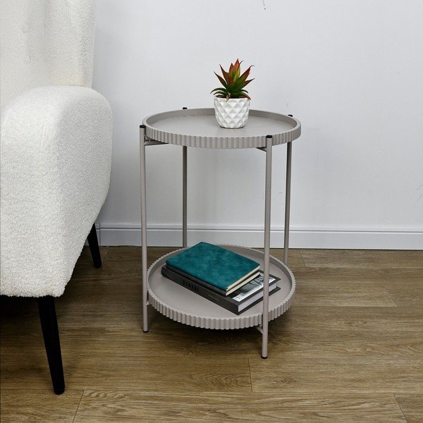 Tavolino rotondo in metallo ø 42 cm Herdys – Yes Everyday-image-1