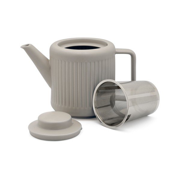 Teiera grigia in porcellana con filtro 1,2 l Skagen – Bredemeijer-image-2