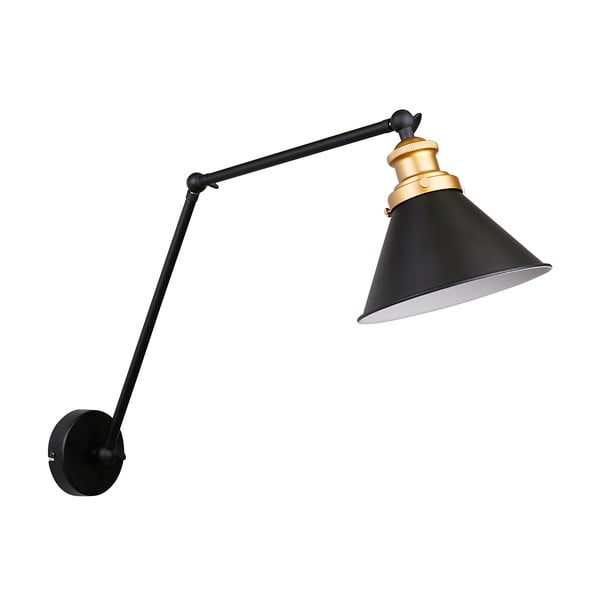 Lampada da parete in metallo nero Fundo - Candellux Lighting