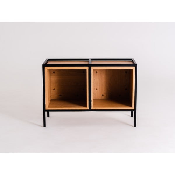 Libreria nera in rovere 88x60 cm Skap - CustomForm-image-4