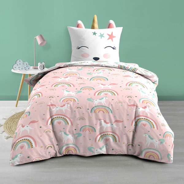 Biancheria da letto per bambini in cotone per letto singolo 140x200 cm Etoiline - douceur d'intérieur