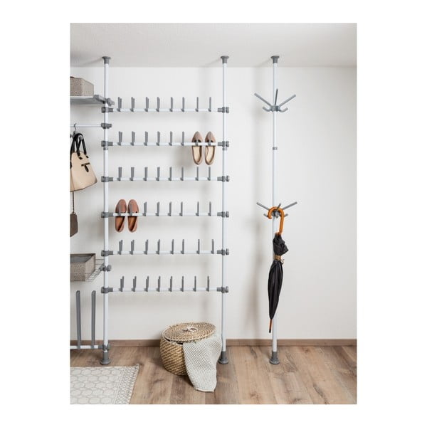 Scarpiera bianca in metallo telescopica Herkules - Wenko-image-4