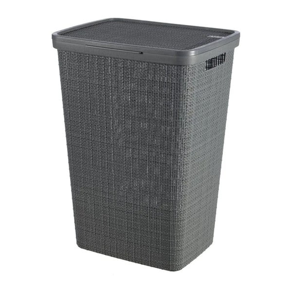 Cesto portabiancheria grigio scuro , 58 l Jute - Curver