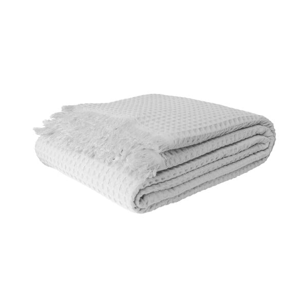 Copriletto bianco in cotone 140x200 cm Waffle – Mijolnir