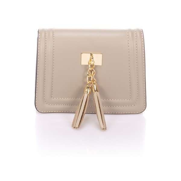 Borsa tascabile in pelle beige Abelia - Giorgio Costa-image-1