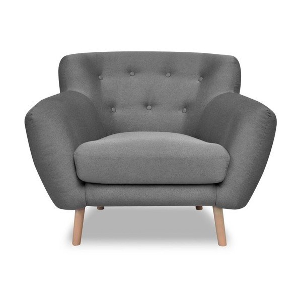 Poltrona grigia dal design cosmopolita London - Cosmopolitan Design