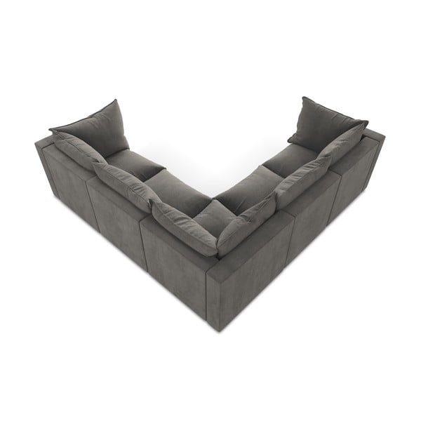 Divano angolare grigio scuro Manao – Makamii-image-3