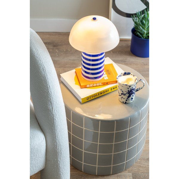 Tavolino rotondo in ceramica ø 42 cm Retro Tiles – Leitmotiv-image-1