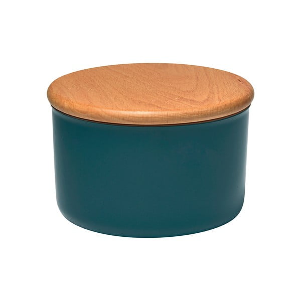 Vaso blu papavero con coperchio in legno , 0,5 l - Emile Henry