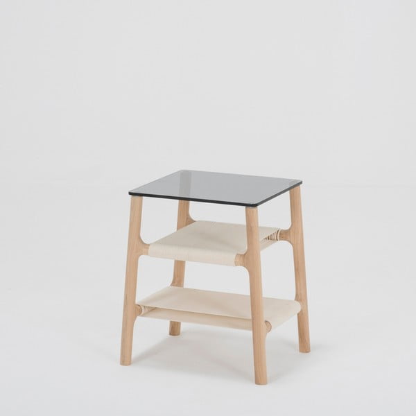 Tavolo pieghevole in legno massiccio di quercia Fawn - Gazzda-image-3