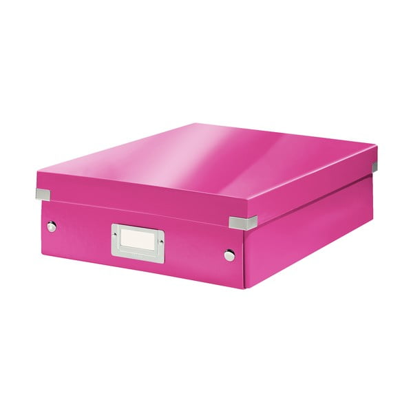 Scatola di cartone rosa con coperchio 28x37x10 cm Click&Store - Leitz-image-2