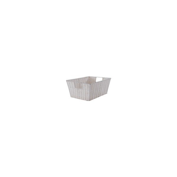 Bílý úložný koše Compactor, 31 x 24 cm