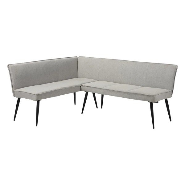 Panchina grigio chiaro in metallo/in imbottito Watford – Støraa