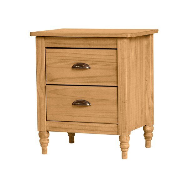 Comodino in legno di pino massiccio Mia, 46 x 53 cm - Marckeric-image-2