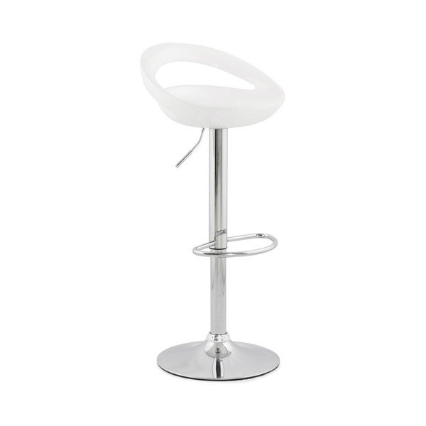 Sedia da bar girevole regolabile bianca Design Venus - Kokoon-image-3