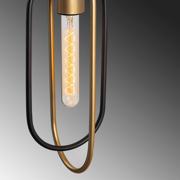Lampada da parete nera/dorata Cerco – Opviq lights-image-4