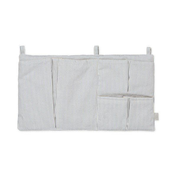 Tasca per culla azzurra in cotone organico 42 cm Classic Stripes Blue – Cam Cam Copenhagen