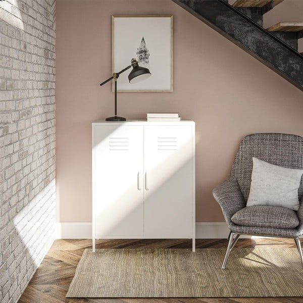 Mobile in metallo bianco 40x102x80 cm Mission District - Støraa-image-2