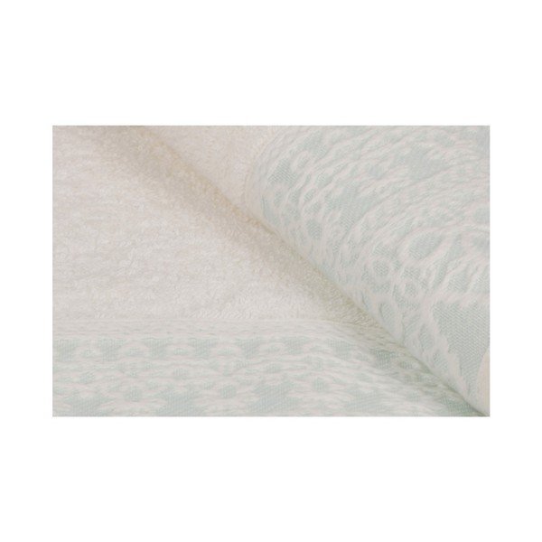 Set di due asciugamani bianchi con dettagli blu Romantica, 90 x 50 cm - Soft Kiss-image-4