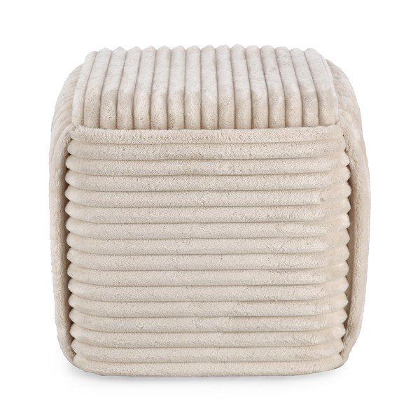 Poggiapiedi beige Cube – Bizzotto-image-1