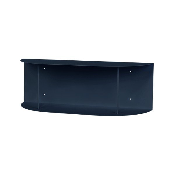 Mensola blu scuro in metallo con ripiani multipli 60 cm Lina – noo.ma